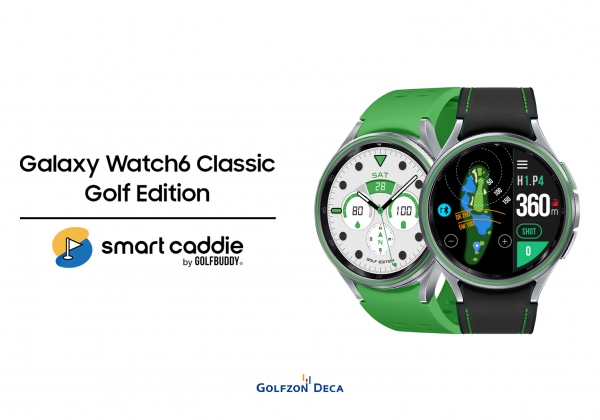 골프존데카의 스마트캐디가 탑재된 ‘갤럭시 워치6 클래식 골프 에디션’